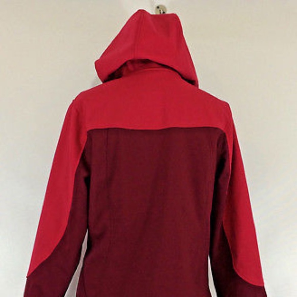 Hooded Zip Up Winter Jacket SZ L Two Tone NEW - Picture 4 of 8